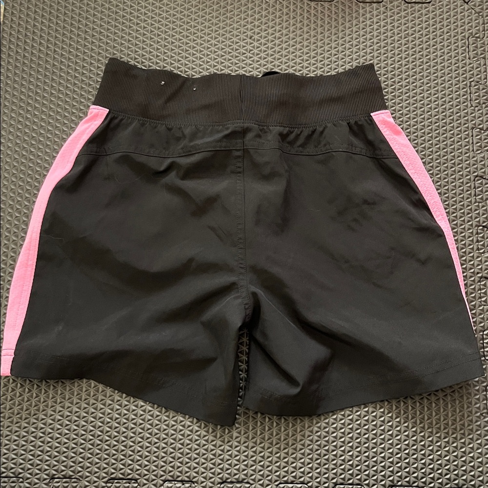 Tek Gear Black and Pink Athletic Shorts with Pockets - Picture 2 of 7
